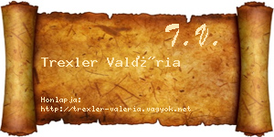 Trexler Valéria névjegykártya